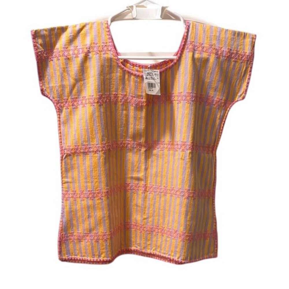 Huipil Mexican Handmade Tunic Top Small NWT